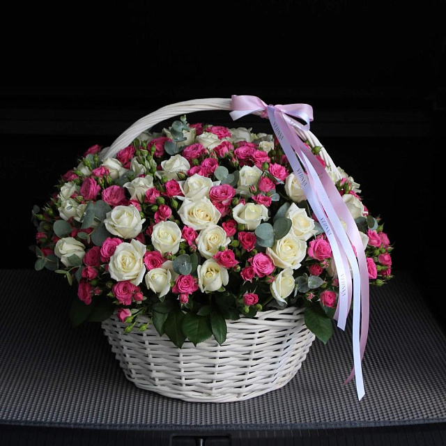 «Корзина с розами микс» - изображение 2