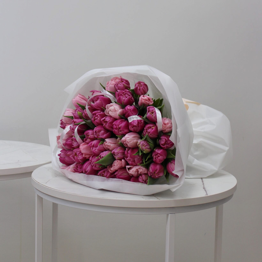 Букет тюльпанов микс Rose