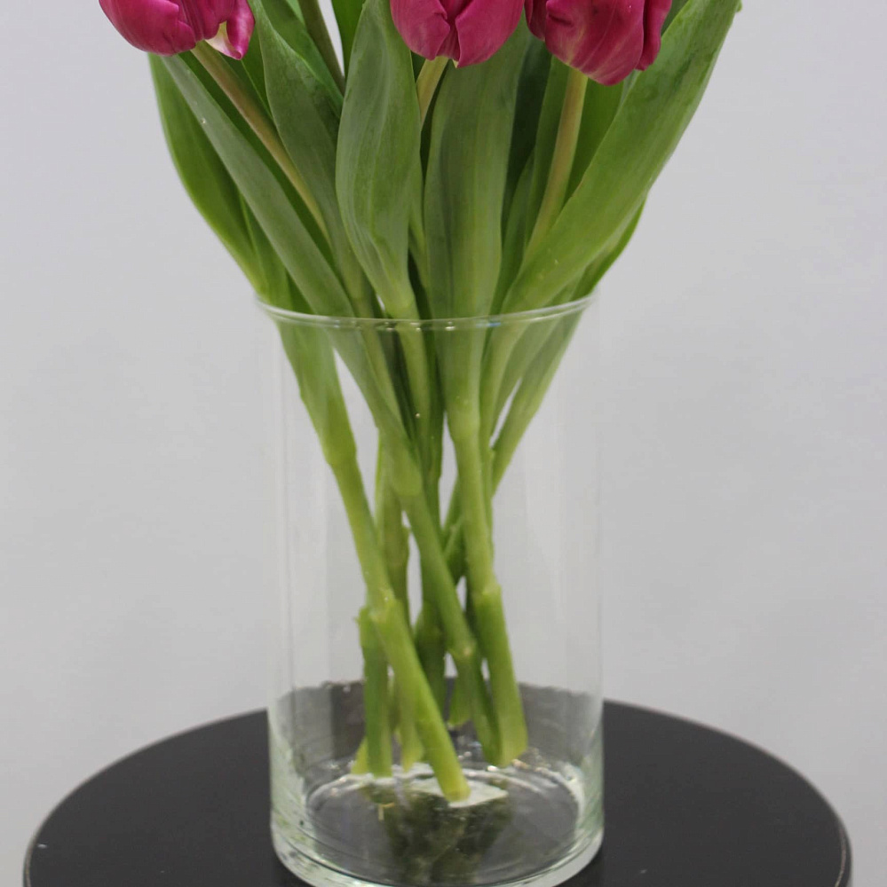 Ваза-цилиндр из стекла