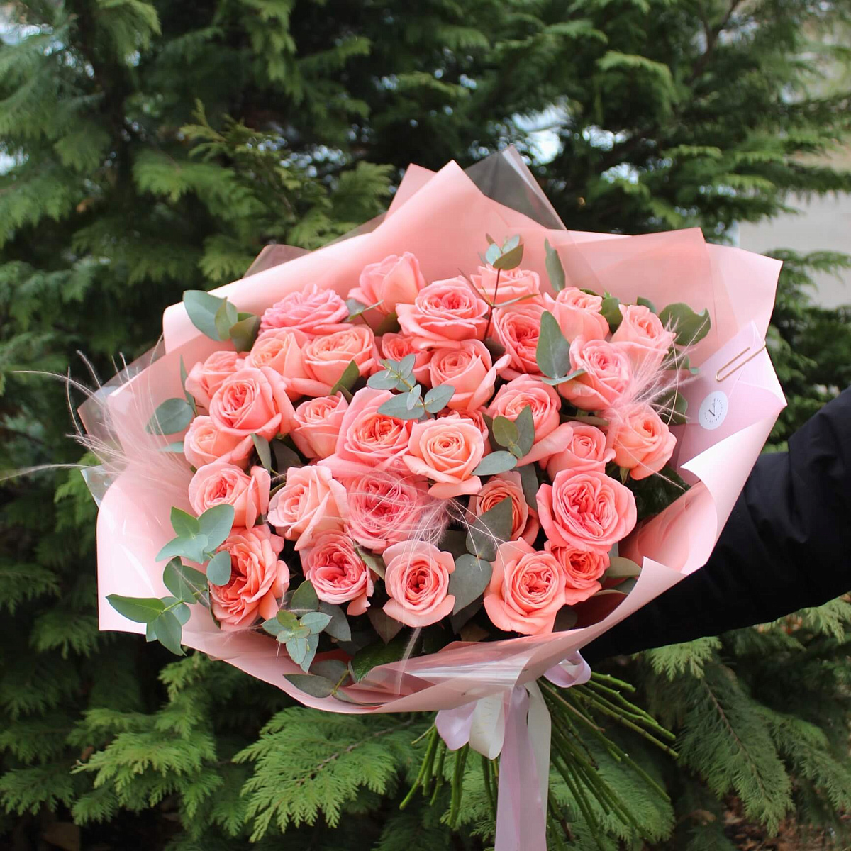 Букет из 35 пионовидных роз Лондой Ай