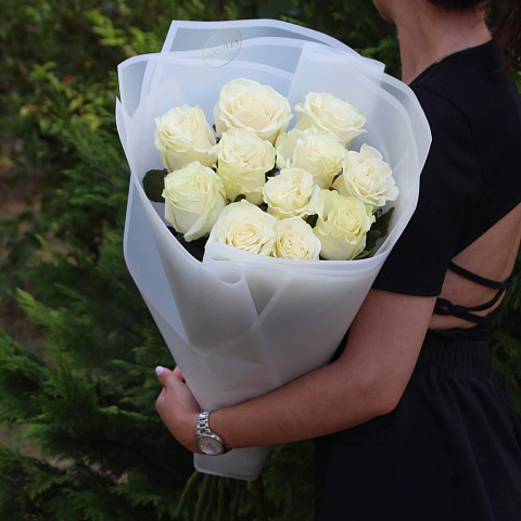 Букет из 11 роз Мондиаль 80 см - изображение 2