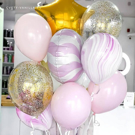 Нежный набор с шарами - изображение 2