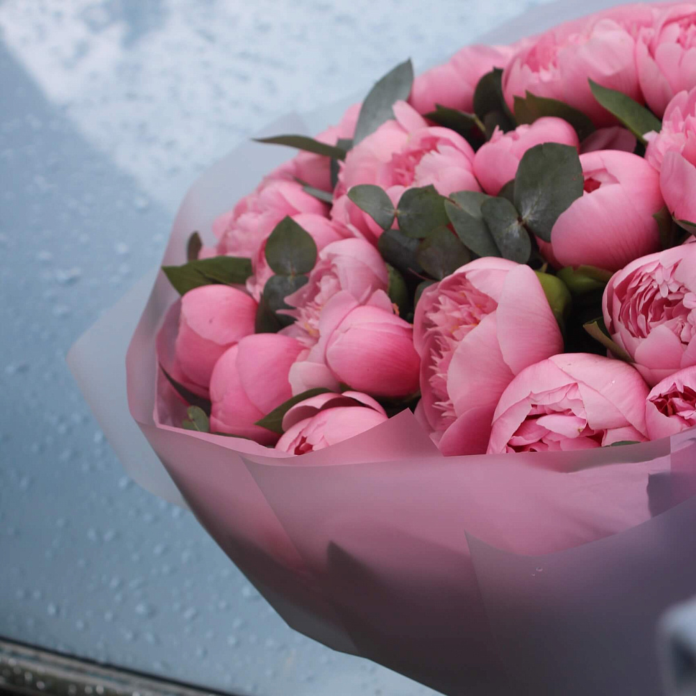 Букет пионов "Salmon"