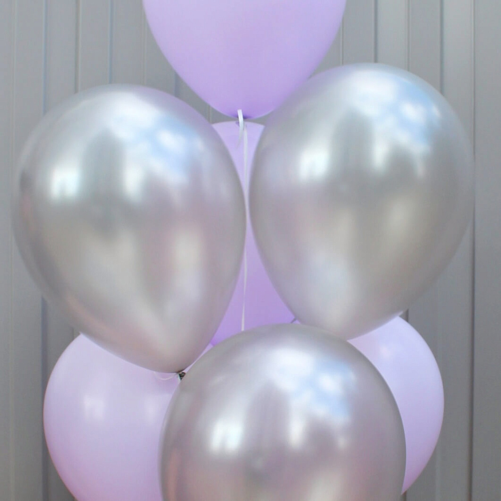 Фонтан шаров "Сиреневая дымка"