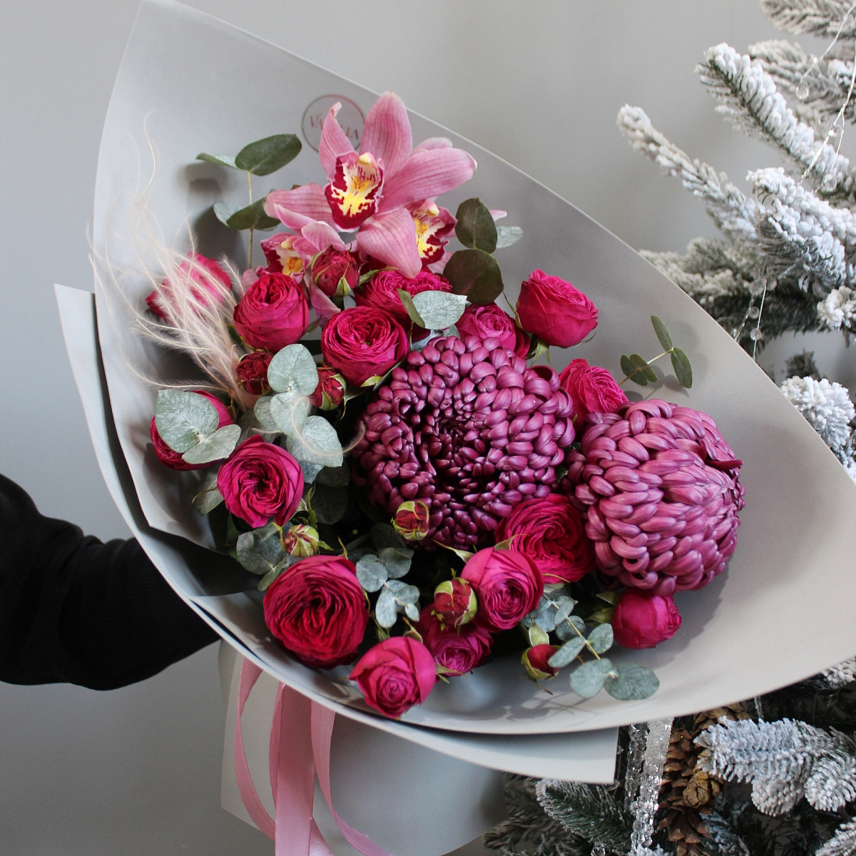 Стильный микс с хризантемой 