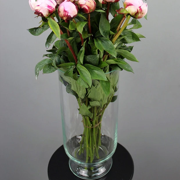 Стеклянная напольная ваза 40 см