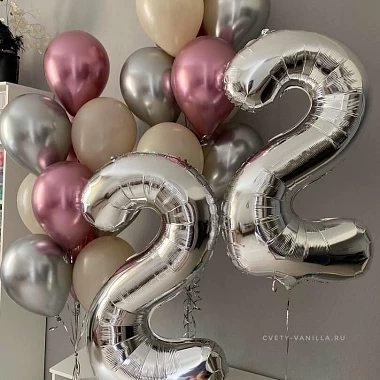 Стильная гамма шаров ко дню рождения