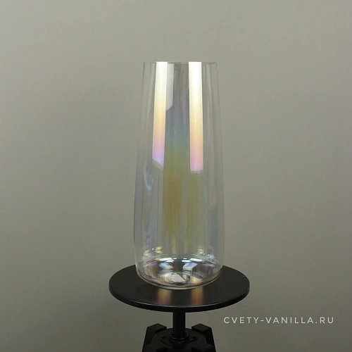 Стеклянная напольная ваза 45 см