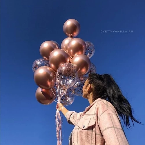 Сет воздушных шаров "Розовое золото"
