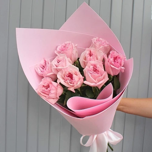 Ароматные пионовидные розы Pink Ohara