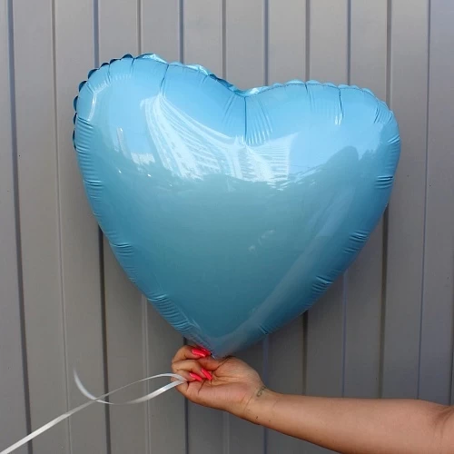 Шар сердце голубое