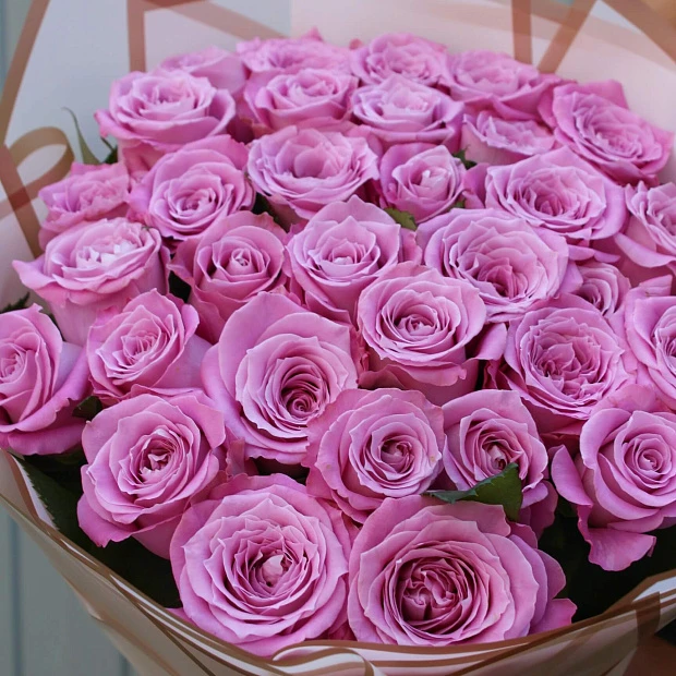 Букет из 33 розовых роз 60 см