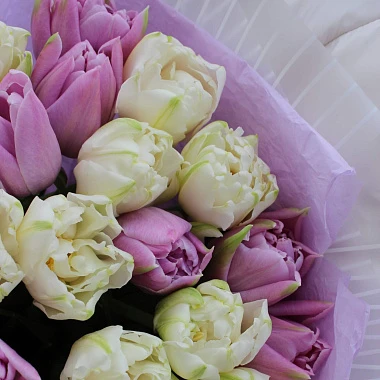 Букет из 19 тюльпанов Lavender